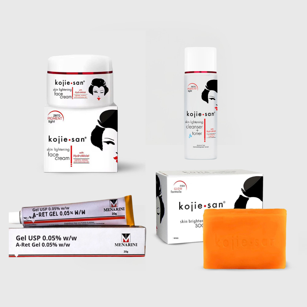 Pack hyperpigmentation kojie san et A-ret gel