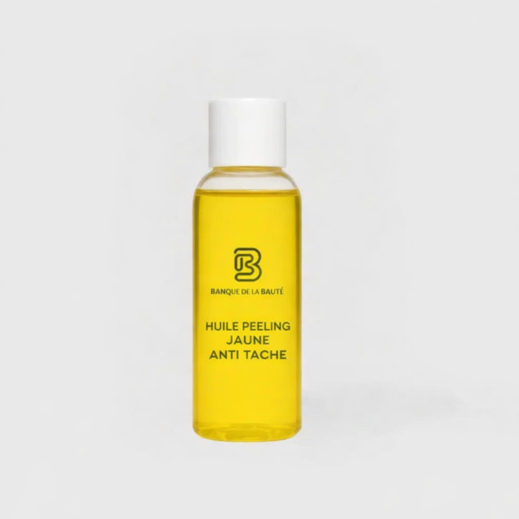 Huile peeling jaune anti vergetures et taches